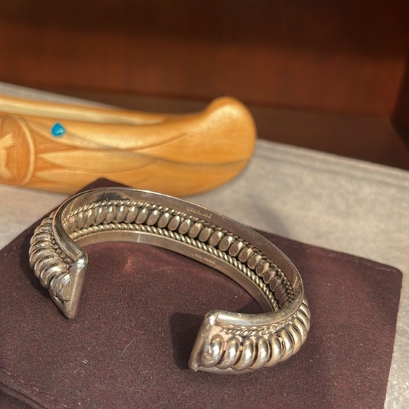 Handmade Sterling Silver Rope Style Bracelet Cuff NWOT - Picture 7 of 13